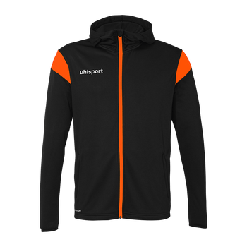 uhlsport Squad 27 Track Hood Jacke Kind (schwarz/fluo orange)
