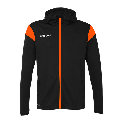 uhlsport Squad 27 Track Hood Jacke Kind (schwarz/fluo orange)