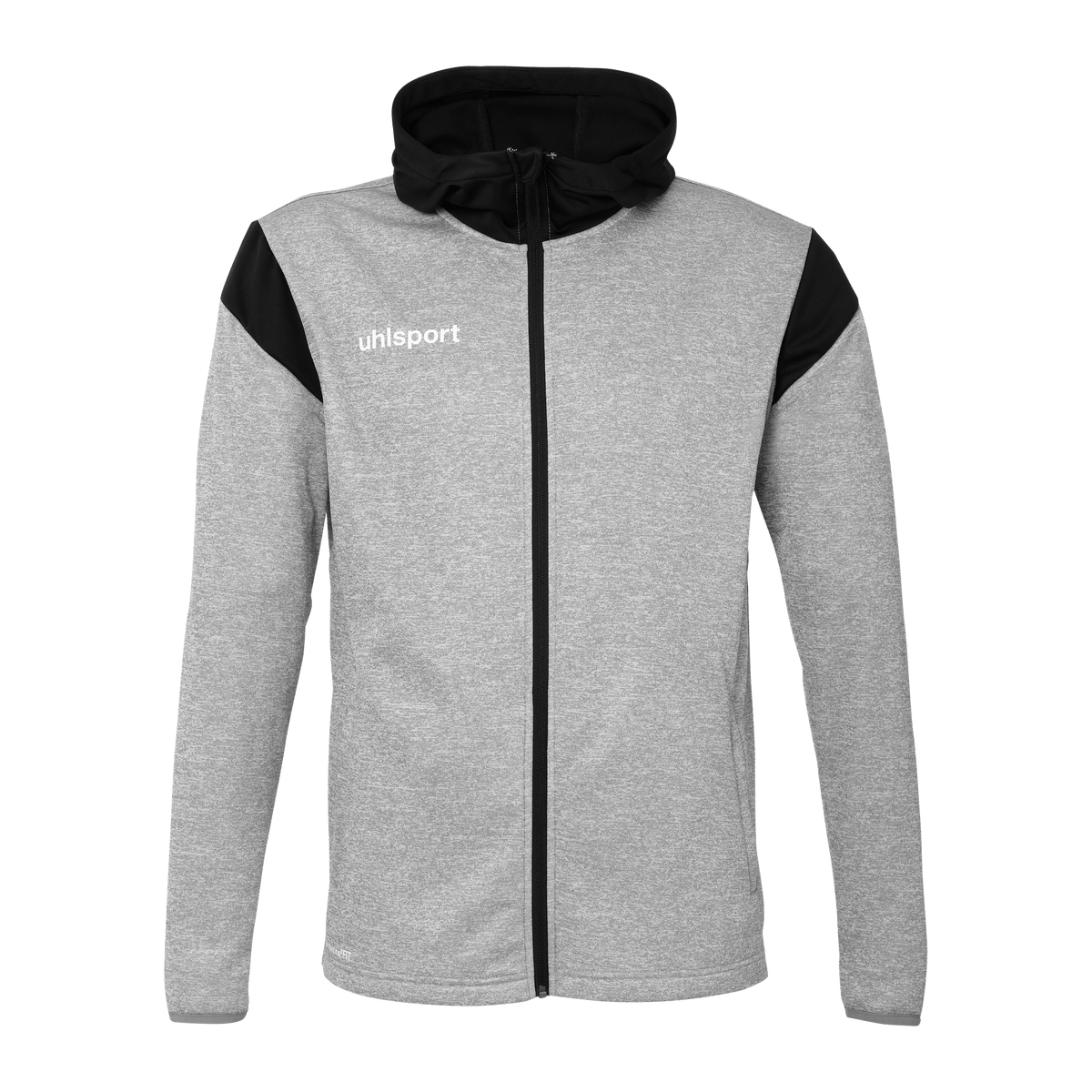 uhlsport Squad 27 Track Hood Jacke Kind (dark grau melange/schwarz)