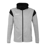 uhlsport Squad 27 Track Hood Jacke Kind (dark grau melange/schwarz)