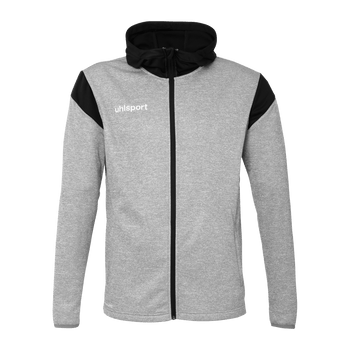 uhlsport Squad 27 Track Hood Jacke Kind (dark grau melange/schwarz)