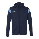 uhlsport Squad 27 Track Hood Jacke Kind (marine/skyblau)