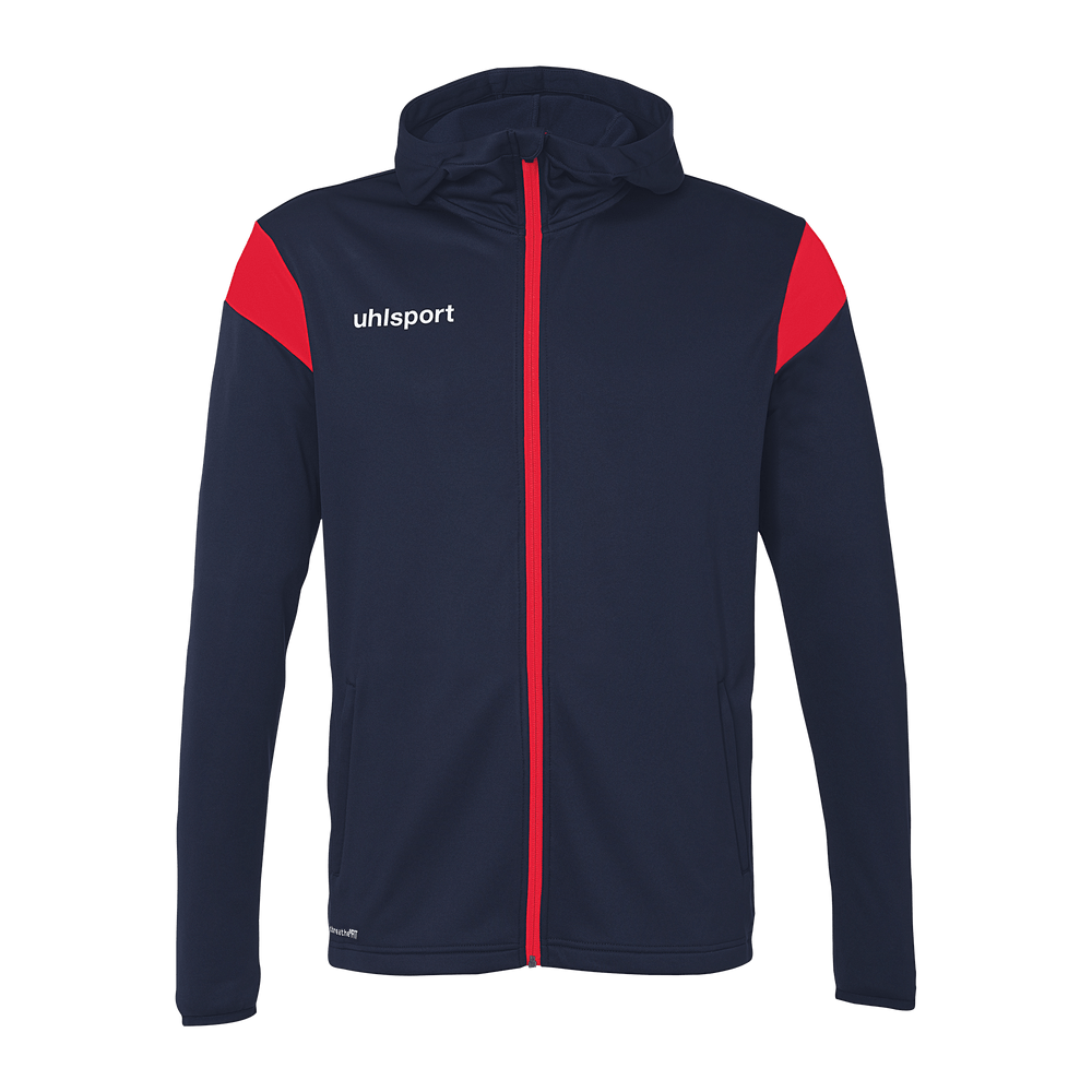 uhlsport Squad 27 Track Hood Jacke Kind (marine/rot)
