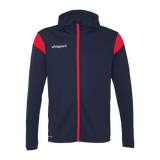 uhlsport Squad 27 Track Hood Jacke Kind (marine/rot)