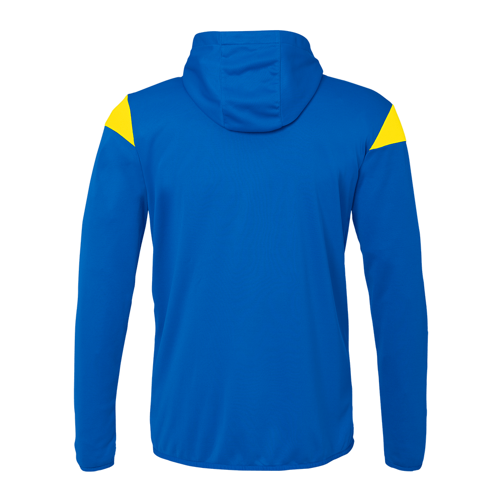 uhlsport Squad 27 Track Hood Jacke Kind (azurblau/limonengelb)