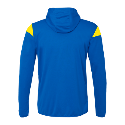 uhlsport Squad 27 Track Hood Jacke Kind (azurblau/limonengelb)
