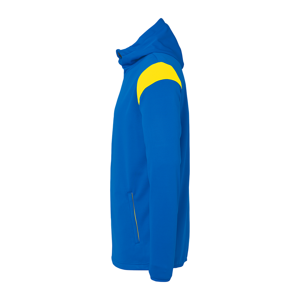 uhlsport Squad 27 Track Hood Jacke Kind (azurblau/limonengelb)