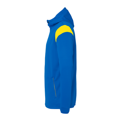 uhlsport Squad 27 Track Hood Jacke Kind (azurblau/limonengelb)
