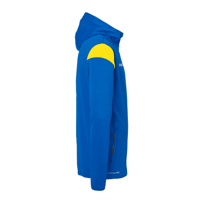 uhlsport Squad 27 Track Hood Jacke Kind (azurblau/limonengelb)