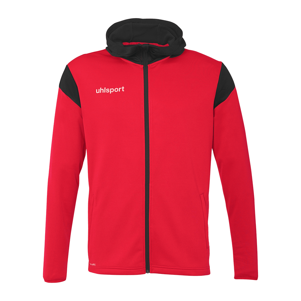 uhlsport Squad 27 Track Hood Jacke Kind (rot/schwarz)
