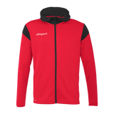 uhlsport Squad 27 Track Hood Jacke Kind (rot/schwarz)