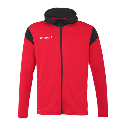 uhlsport Squad 27 Track Hood Jacke Kind (rot/schwarz)