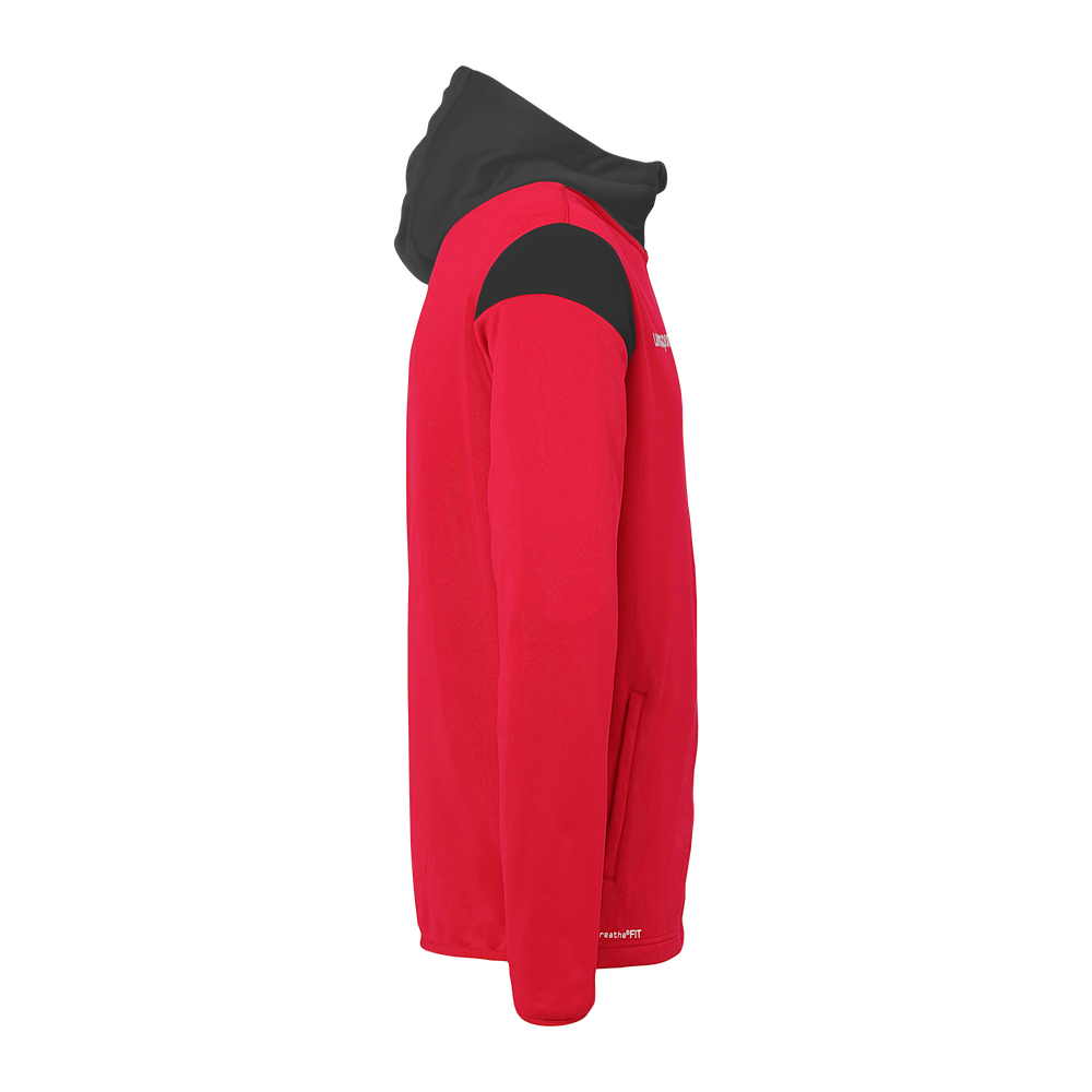 uhlsport Squad 27 Track Hood Jacke Kind (rot/schwarz)