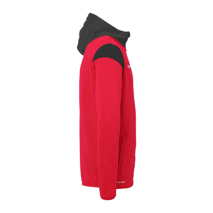 uhlsport Squad 27 Track Hood Jacke Kind (rot/schwarz)