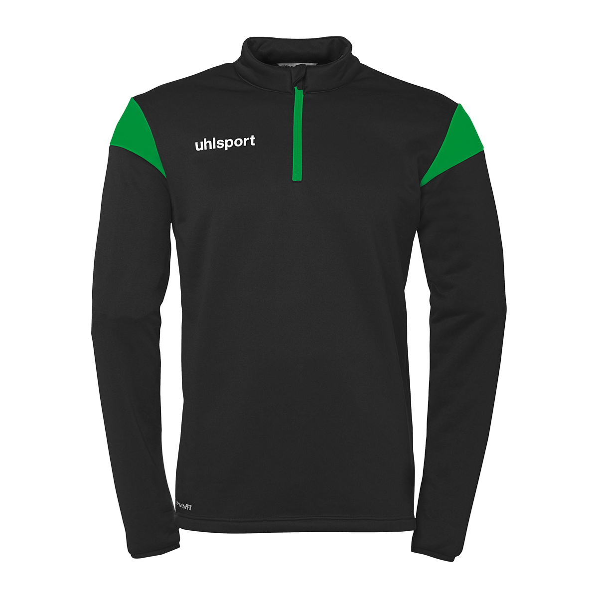 uhlsport Squad 27 1/4 Zip Top Kind (schwarz/fluo grün)
