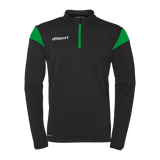 uhlsport Squad 27 1/4 Zip Top Kind (schwarz/fluo grün)