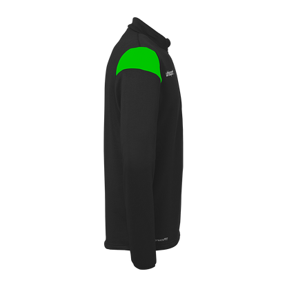 uhlsport Squad 27 1/4 Zip Top Kind (schwarz/fluo grün)