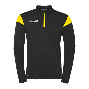 uhlsport Squad 27 1/4 Zip Top Kind (schwarz/limonengelb)
