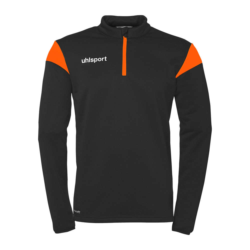 uhlsport Squad 27 1/4 Zip Top Kind (schwarz/fluo orange)