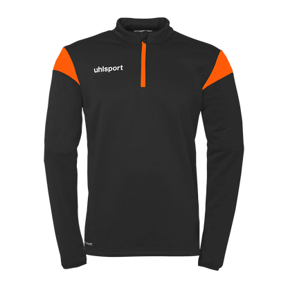 uhlsport Squad 27 1/4 Zip Top Kind (schwarz/fluo orange)