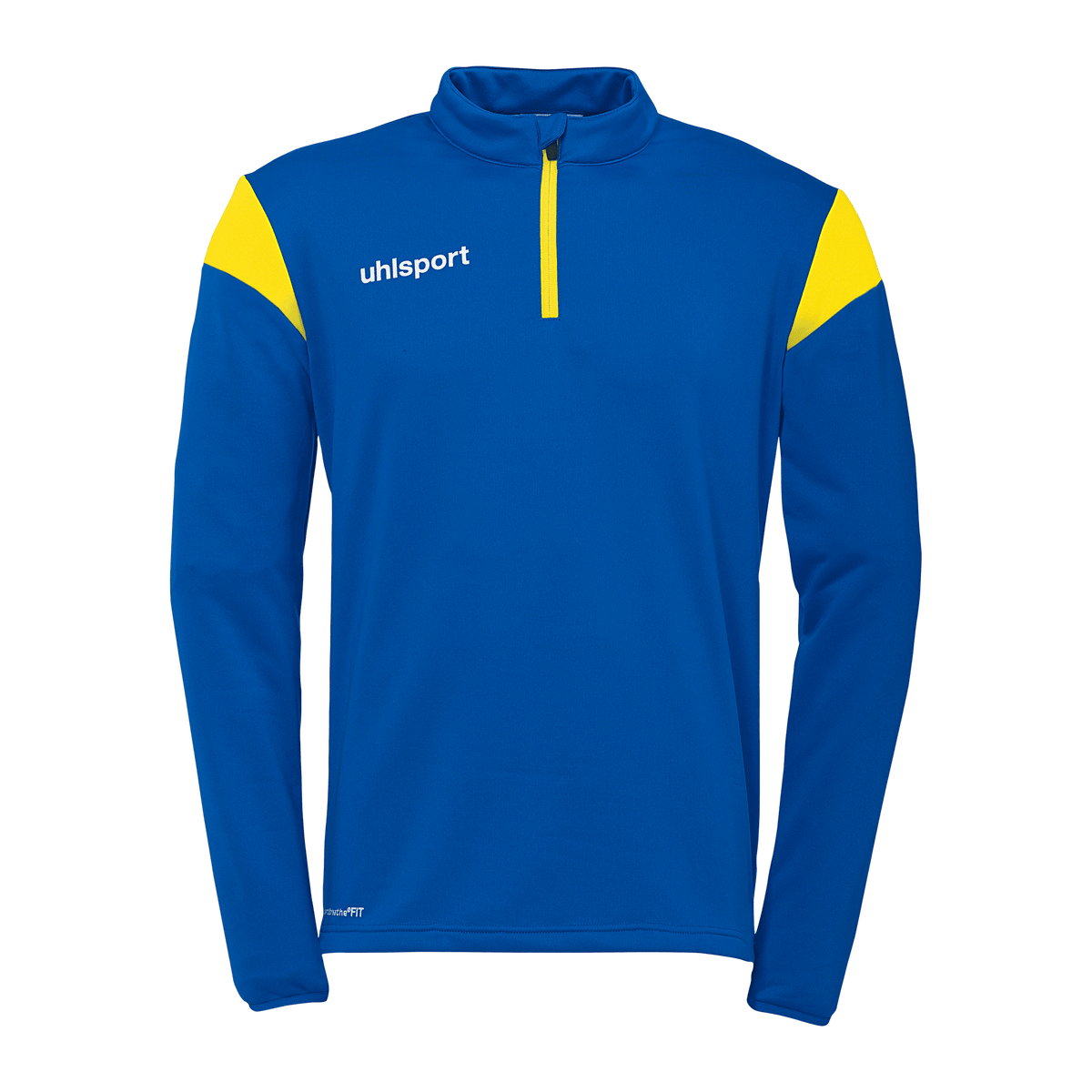 uhlsport Squad 27 1/4 Zip Top Kind (azurblau/limonengelb)