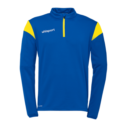 uhlsport Squad 27 1/4 Zip Top Kind (azurblau/limonengelb)