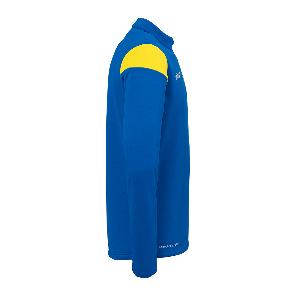 uhlsport Squad 27 1/4 Zip Top Kind (azurblau/limonengelb)