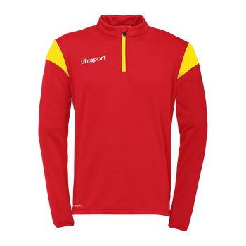 uhlsport Squad 27 1/4 Zip Top Kind (rot/limonengelb)