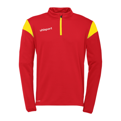 uhlsport Squad 27 1/4 Zip Top Kind (rot/limonengelb)