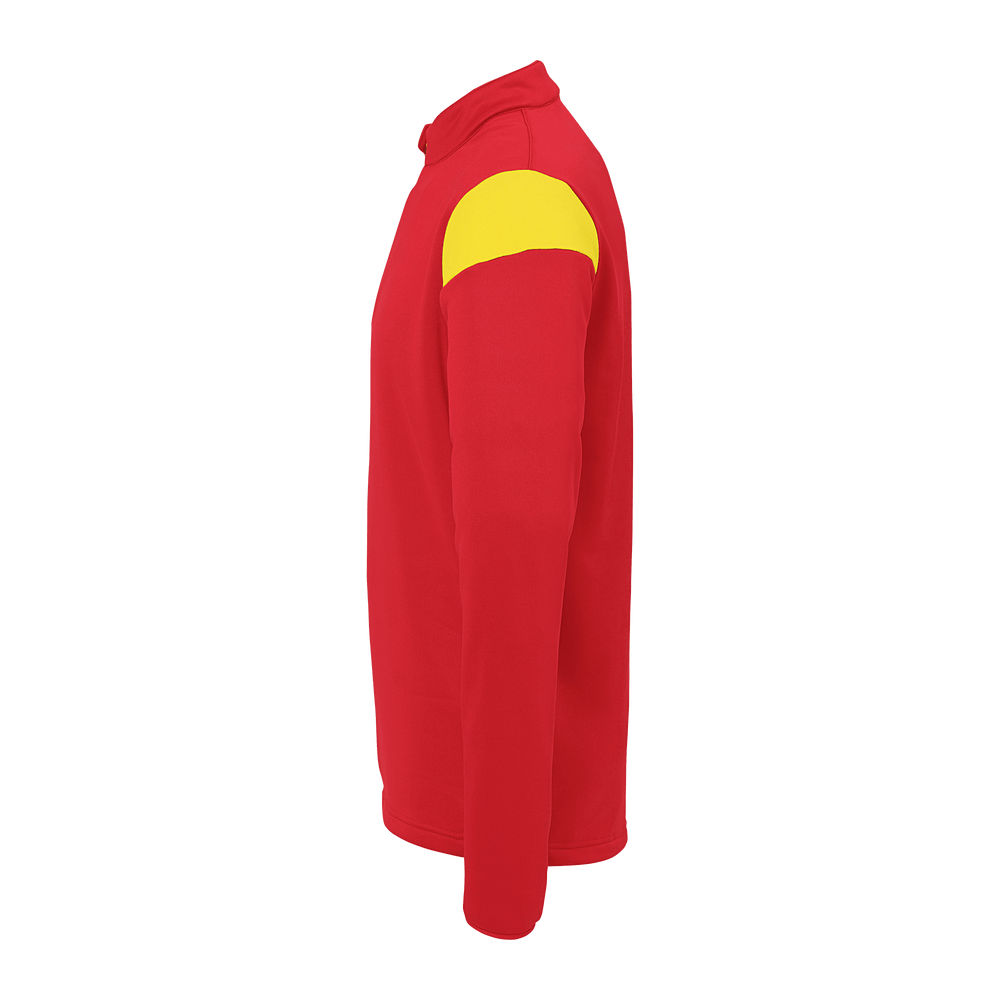 uhlsport Squad 27 1/4 Zip Top Kind (rot/limonengelb)