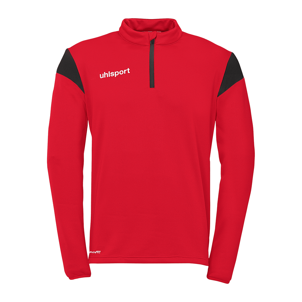 uhlsport Squad 27 1/4 Zip Top Kind (rot/schwarz)