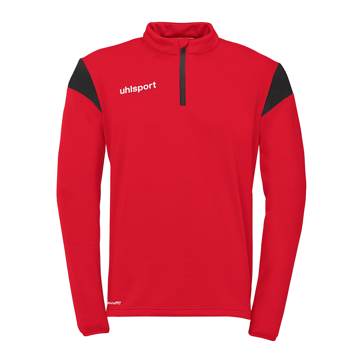 uhlsport Squad 27 1/4 Zip Top Kind (rot/schwarz)