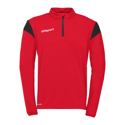 uhlsport Squad 27 1/4 Zip Top Kind (rot/schwarz)