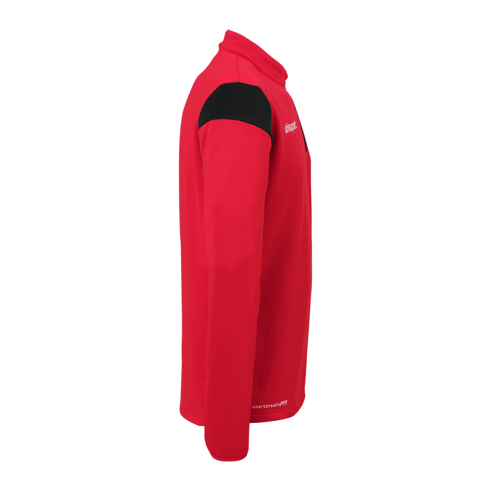 uhlsport Squad 27 1/4 Zip Top Kind (rot/schwarz)