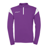 uhlsport Squad 27 1/4 Zip Top Kind (lila/weiß)