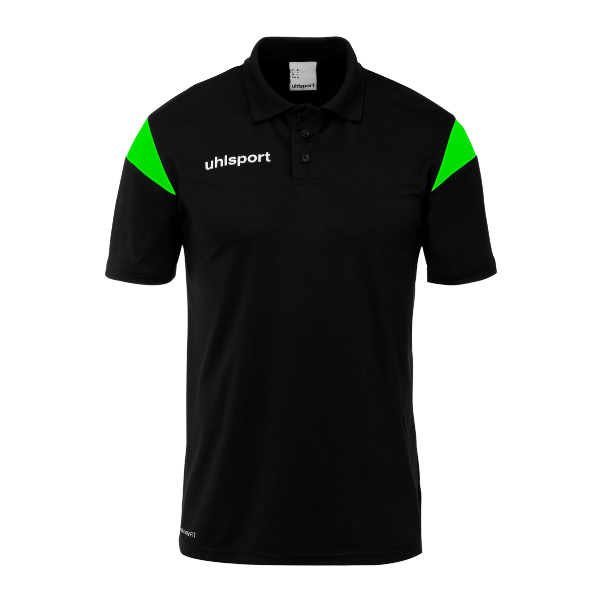 uhlsport Squad 27 Polo Shirt Kind (schwarz/fluo grün)