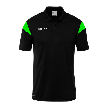 uhlsport Squad 27 Polo Shirt Kind (schwarz/fluo grün)