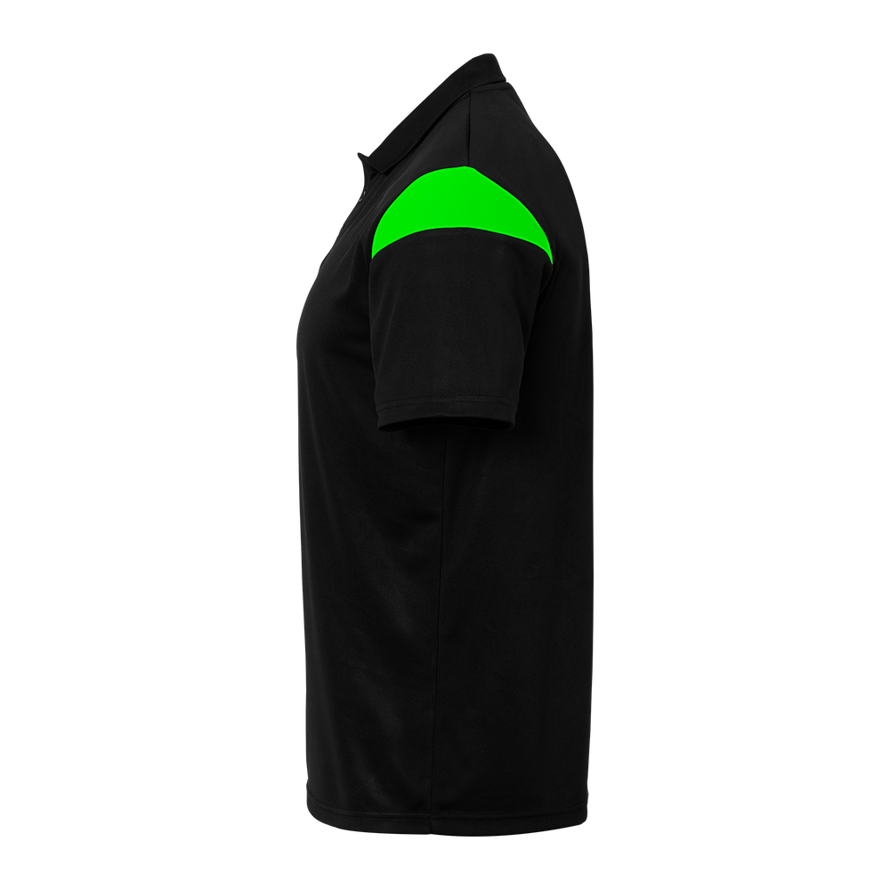 uhlsport Squad 27 Polo Shirt Kind (schwarz/fluo grün)