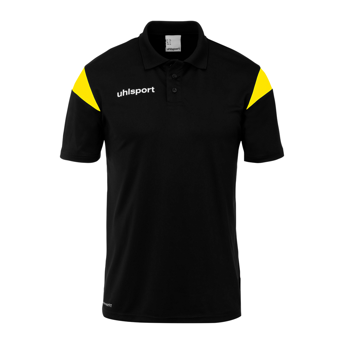uhlsport Squad 27 Polo Shirt Kind (schwarz/limonengelb)