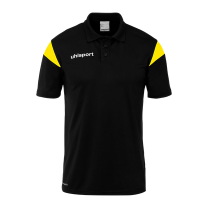 uhlsport Squad 27 Polo Shirt Kind (schwarz/limonengelb)
