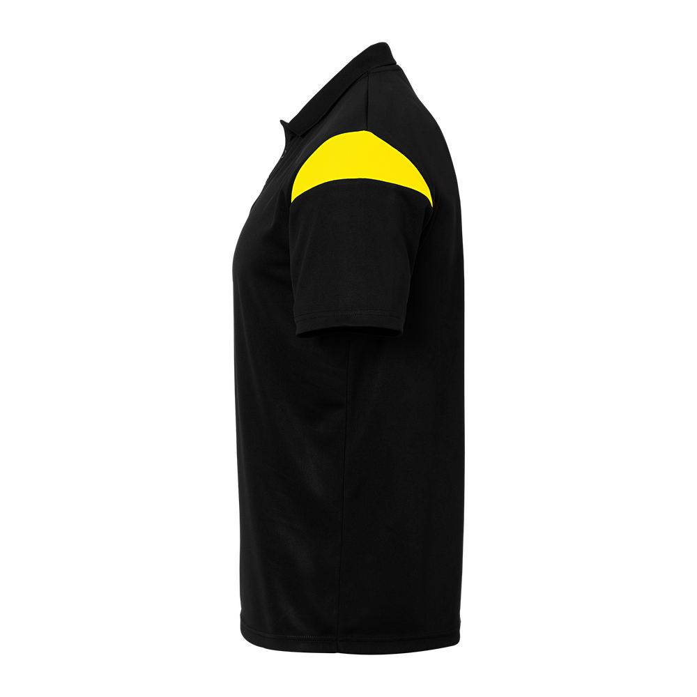 uhlsport Squad 27 Polo Shirt Kind (schwarz/limonengelb)