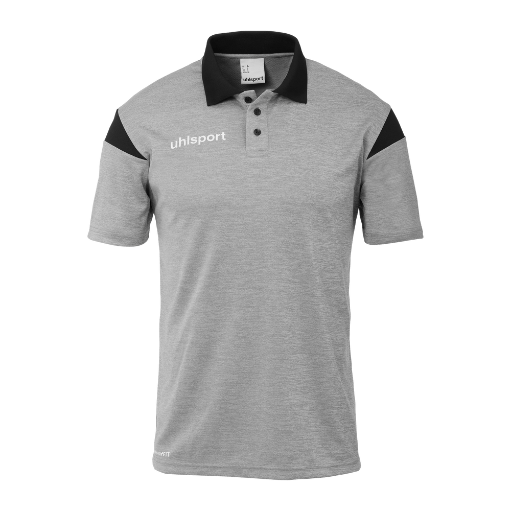 uhlsport Squad 27 Polo Shirt Kind (dark grau melange/schwarz)