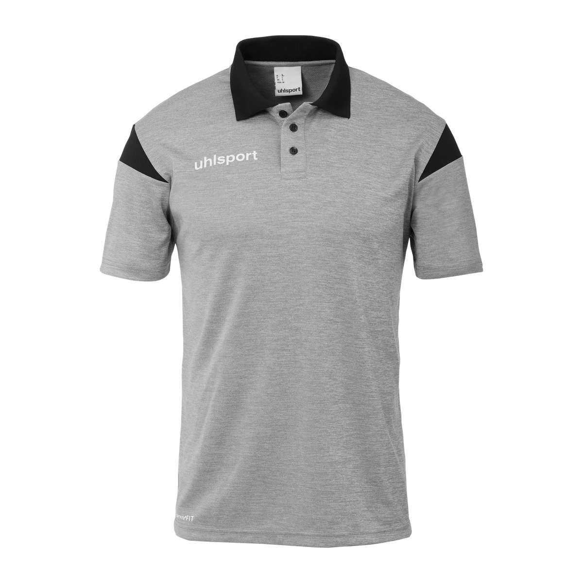 uhlsport Squad 27 Polo Shirt Kind (dark grau melange/schwarz)
