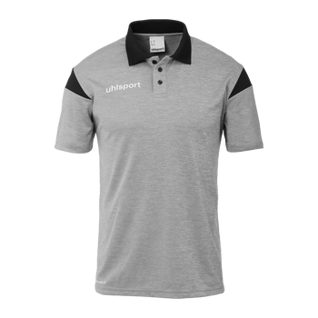 uhlsport Squad 27 Polo Shirt Kind (dark grau melange/schwarz)