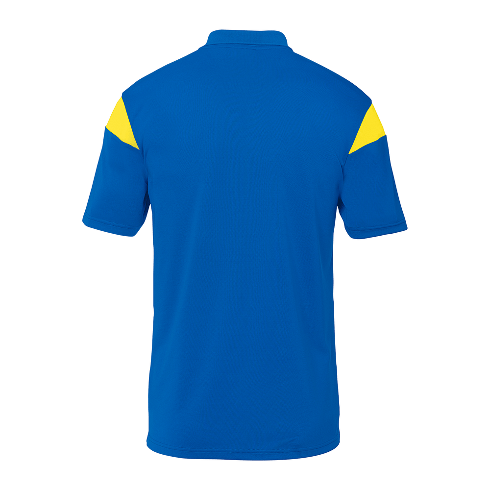 uhlsport Squad 27 Polo Shirt Kind (azurblau/limonengelb)