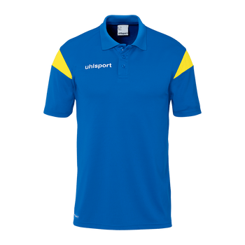 uhlsport Squad 27 Polo Shirt Kind (azurblau/limonengelb)
