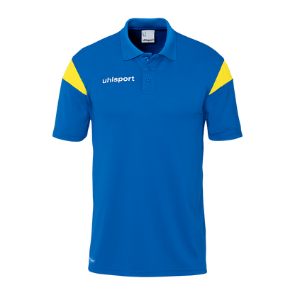uhlsport Squad 27 Polo Shirt Kind (azurblau/limonengelb)