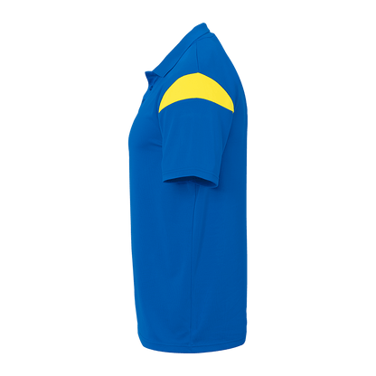uhlsport Squad 27 Polo Shirt Kind (azurblau/limonengelb)