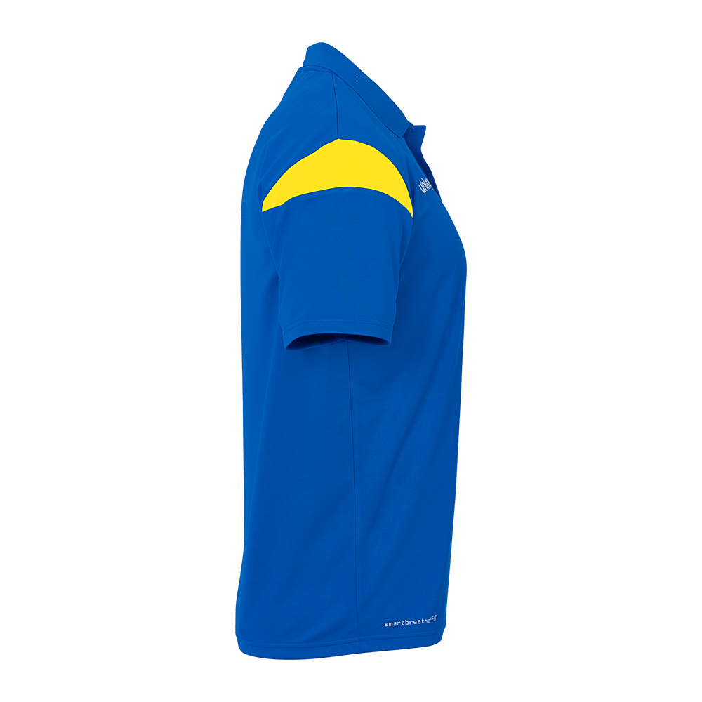 uhlsport Squad 27 Polo Shirt Kind (azurblau/limonengelb)