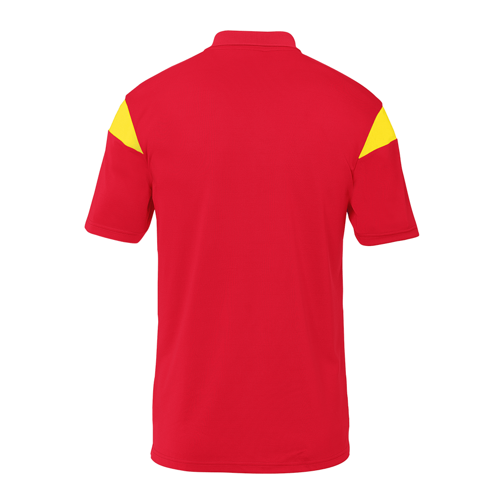 uhlsport Squad 27 Polo Shirt Kind (rot/limonengelb)